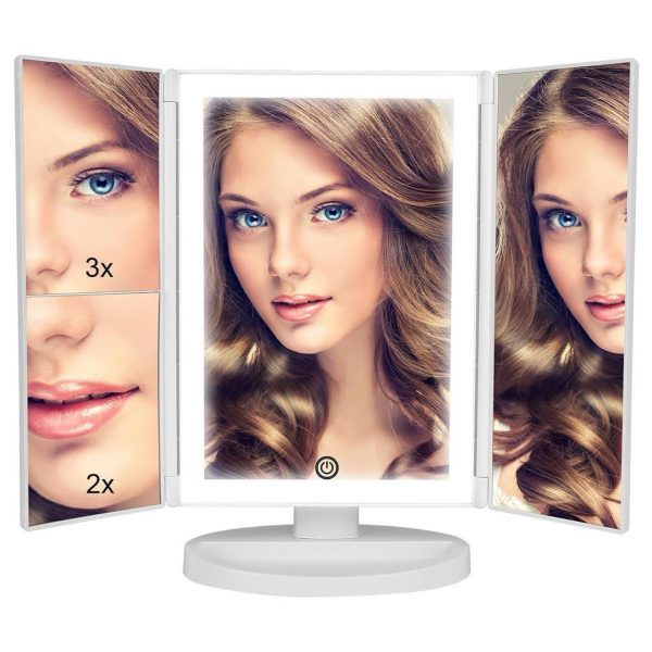 Rechargable makeup vanitty mirror