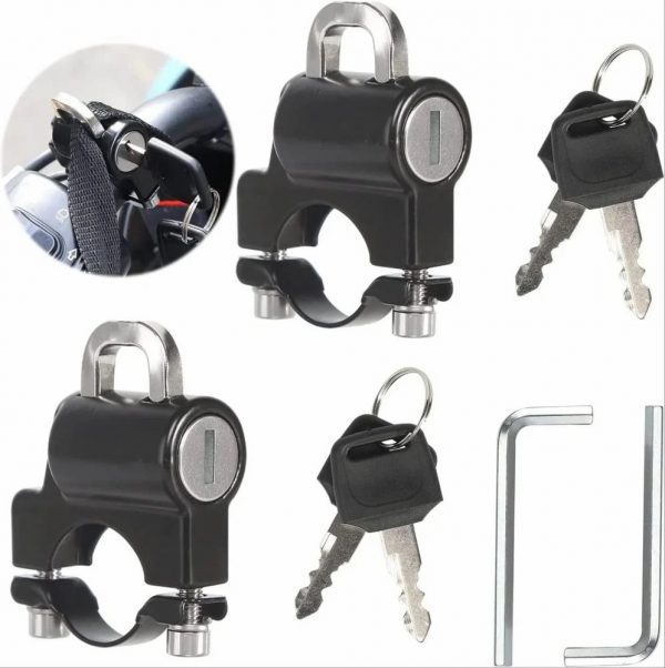 Motorcycle helmet Lock