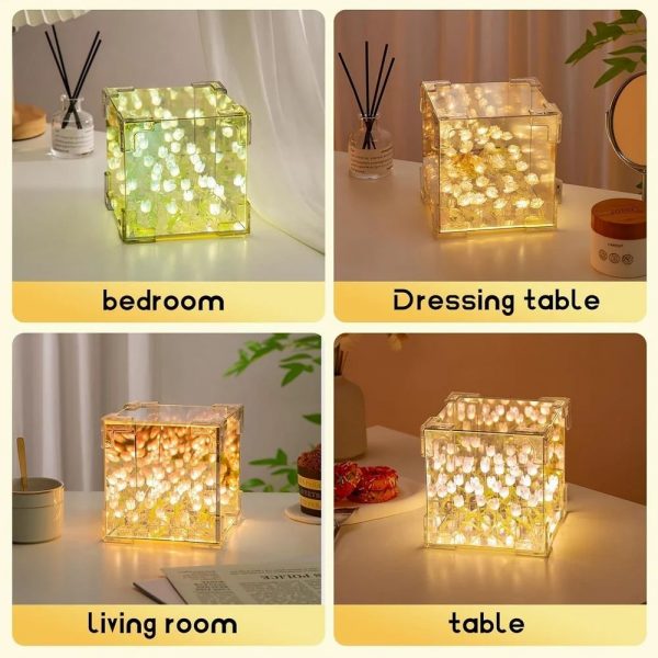 Cube tulip lamp