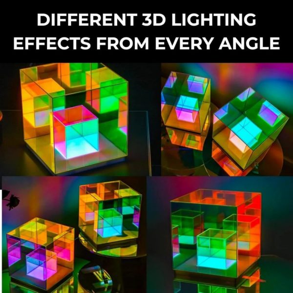 Infinity cube lamp